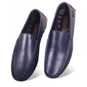 Antique Blue Medicated Leather Loafer SB-S638 | Premium