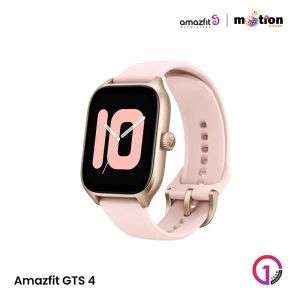Amazfit GTS 4 AMOLED Smart Watch with Classic Navigation Crown, B.Phone Call, BioTracker 4.0 & alexa - Rosebud Pink