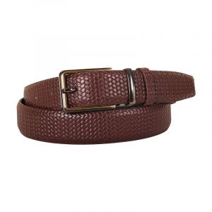 Classic Woven Pattern Genuine Leather Belt SB-B200