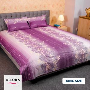 Purple Print Bed Sheet