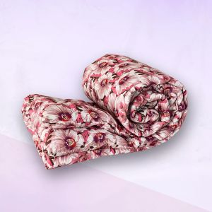 China Rose Print Comforter – Pink