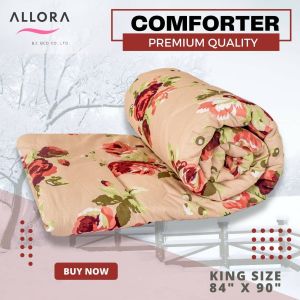 Maroon Flower Comforter
