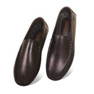 Elegance Medicated Leather Loafers SB-S579 | Platinum