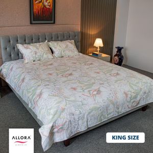Light Colour Printed Bed Sheet