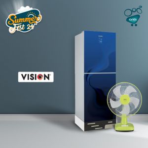 VISION Glass Door Refrigerator Smart Dis. RE- 252 Liter