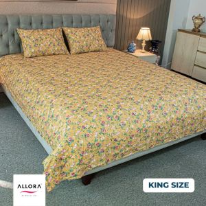 Spring Serenity Print Bedsheet – Yellow