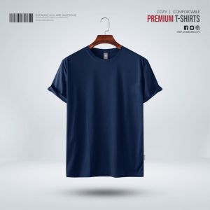 Mens Premium Blank T-shirt - Navy prime