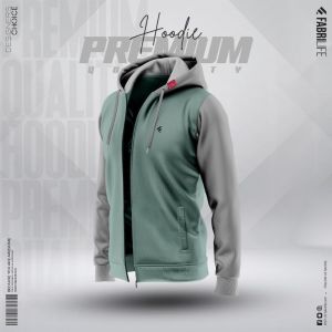 Mens Multi-Shades Hoodie - Chinois Green