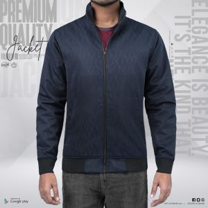 Mens Premium Bomber Jacket - Cobalt