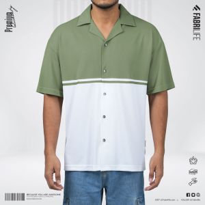 Premium Cuban Shirt - Ice Berg Green