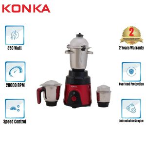 KONKA Mixer Grinder Master Cook Metallic Coating (850 Watt)