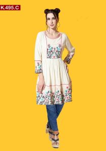 Embroidered Cotton Tops
