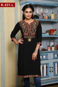 Embroidered Linen single kameez K-431