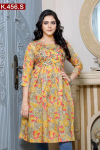 Embroidered Silk Tops K-472