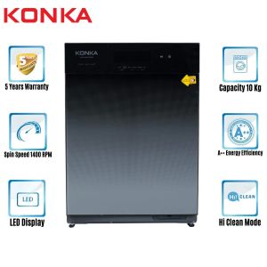 KONKA Washing Machine Front Loading Fully Automatic W/M with Dry Function. (10.0 KG) DRY