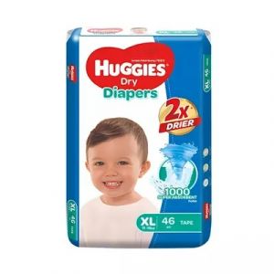 Huggies Dry Diapers XL Size Belt System (11-16 kg) 46 pcs