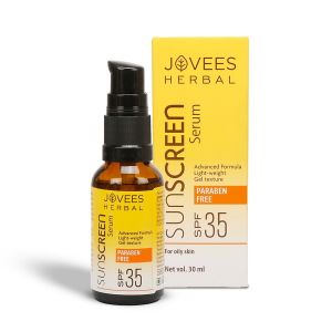 Jovees Sunscreen Face Serum SPF 35 | Aloe Vera & Carrot Extract