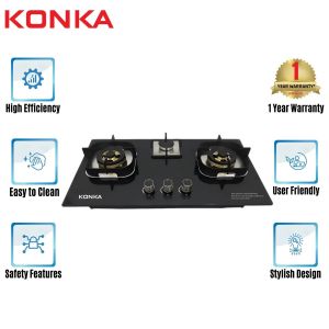 KONKA THREE BURNER GAS COOKER GA-KG04 (KGA-BGS21)-LPG