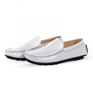 White Leather Loafer