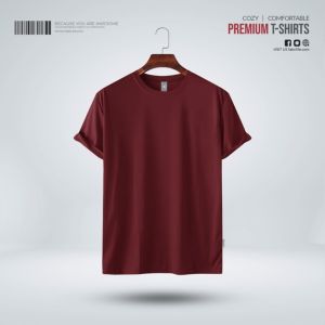 Mens Premium Blank T-shirt - Maroon