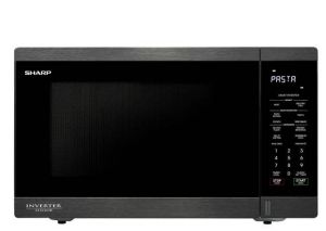 Sharp Solo Inverter Microwave Oven 34 Liter - Black Stainless Steel