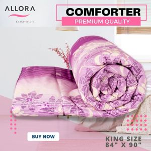 Allora Purple Print Comforter 