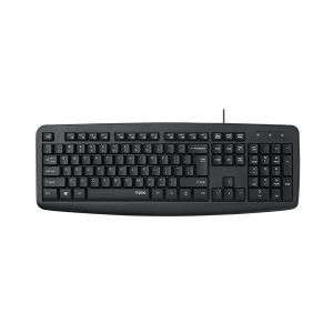 RAPOO NK2600 Spill-resistant Black Wired USB Keyboard