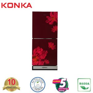 KONKA Refrigerator-KRB-200GB-Red Sakura-2-Door, Bottom Freezer (200 Ltr)