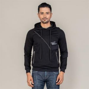 Zip Pocket Pullover Hoodie