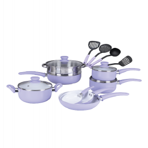 Gazi Non-Stick Cookware Set - PRC-16C Purple