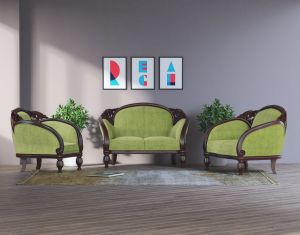 Wooden Double Sofa-Panam