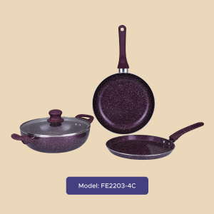 Gazi Non-Stick Cookware Set - FE 2201 - 4C