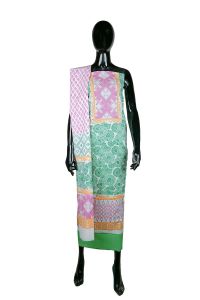Green Voile Printed Salwar Kameez Set