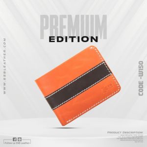 Oil Pull Up Leather Striped Wallet SB-W150 | Premium