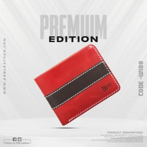 Oil Pull Up Leather Striped Wallet SB-W188 | Premium