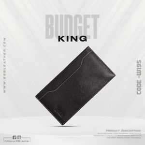 Genuine Leather Long Wallet SB-W195 | Budget king