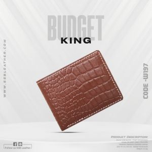 Crocodile Pattern Leather Short Wallet SB-W197 | Budget King