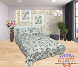 REACTIVE TWILL DOUBLE BED SHEET 1601-927