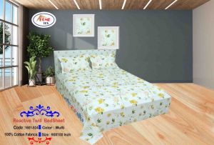 REACTIVE TWILL DOUBLE BED SHEET 1601-924