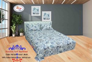 REACTIVE TWILL DOUBLE BED SHEET 1601-926