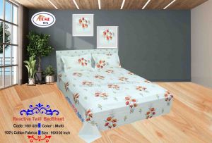 REACTIVE TWILL DOUBLE BED SHEET 1601-928