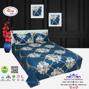 REACTIVE TWILL DOUBLE BED SHEET 1601-918