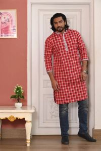 Men’s Exclusive Check Panjabi MP09